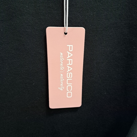 Parasuco Maternity Sweatshirt Black Crewneck Women's XXL - Picture 10 of 14